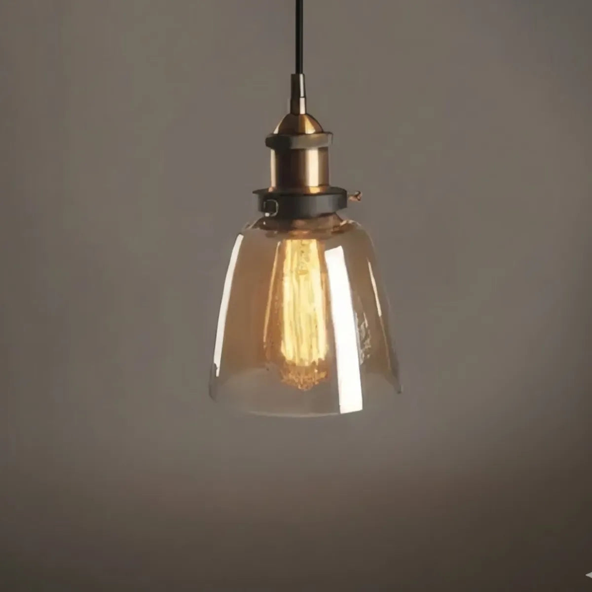Irondale Industrial Glass Pendant Light